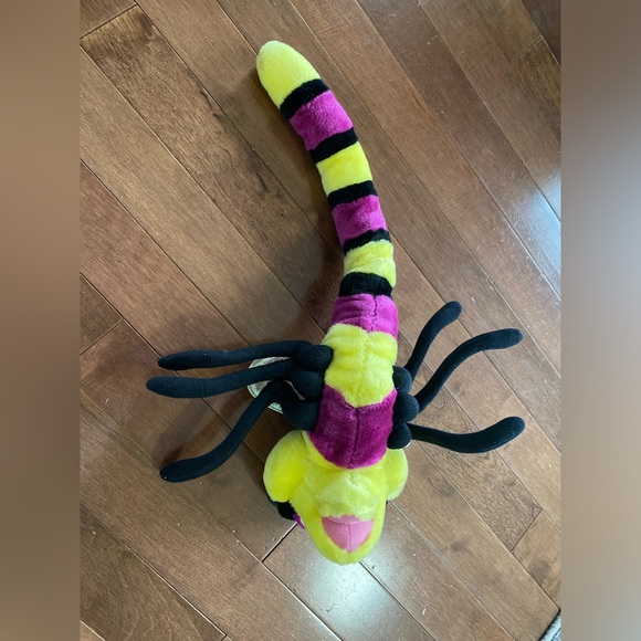 Toy Works Mosquito Plush stuffed Yellow Purple insect 21” - Picture 3 of 9